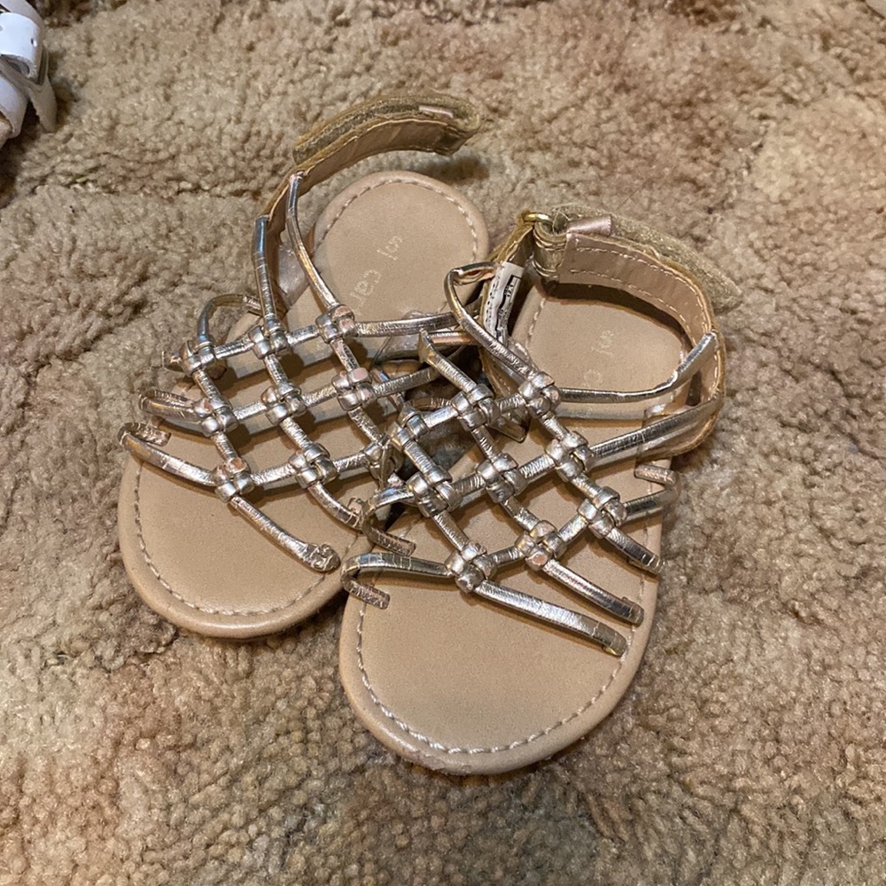 Carter's Kids Girls Edina Metallic Strappy Sandal